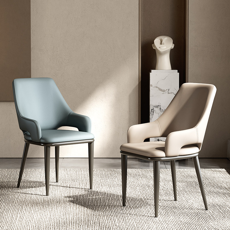 茶椅高级感餐桌椅餐厅轻奢风靠背椅网红化妆凳子北欧餐椅家用久坐