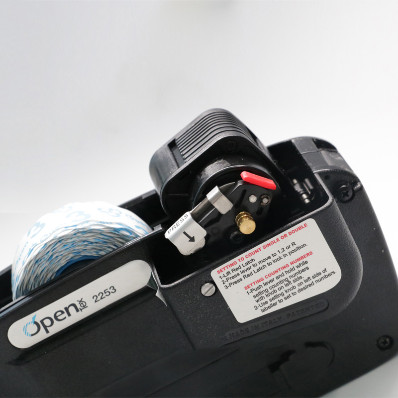 OPEN2253服装打码机自动跳码机打号机编号机智能喷码机手持全自动