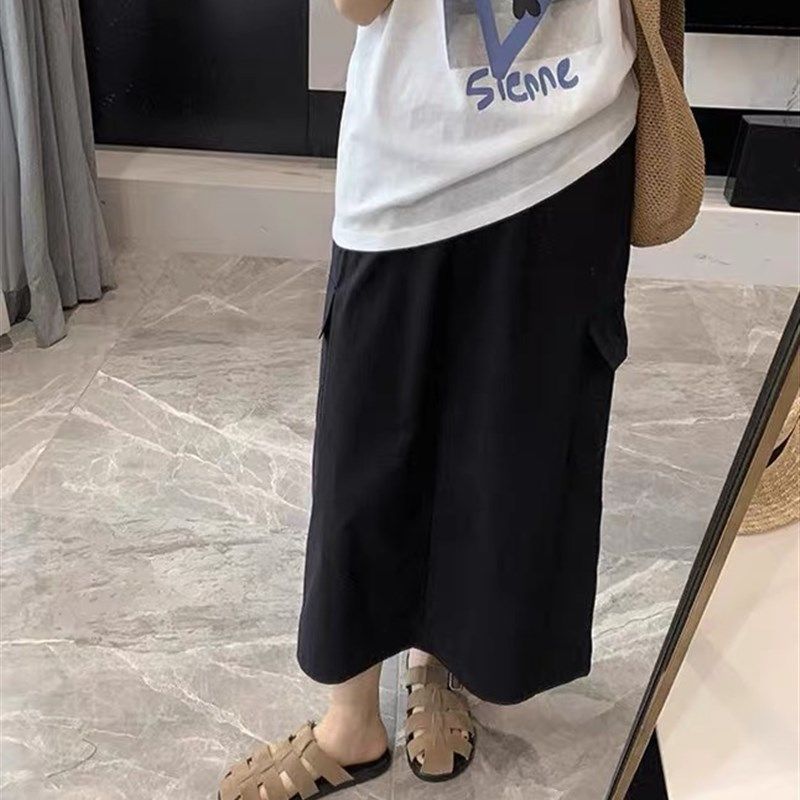 大碗plus定制大码女装微胖mm开叉工装口袋半身裙夏宽松显瘦中长裙,女装/女士精品,大码半身裙,淘宝优惠券,粉丝福利购,淘宝优惠卷