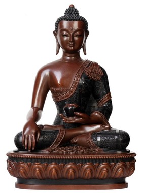 真古意 释迦牟尼佛佛像摆件纯铜释迦佛如来佛祖铜像家居随身车载