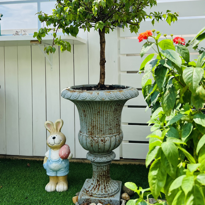 欧式复古罗马花盆特大口径创意阳台露台花园布置盆栽盆器庭院装饰