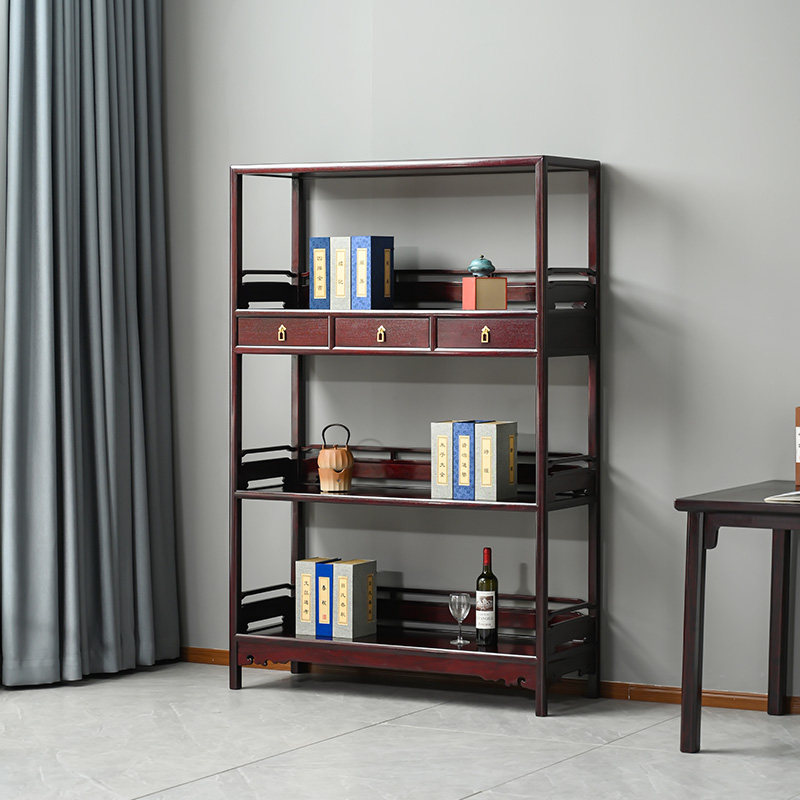 血檀大书架新中式置物架非洲小叶紫檀收纳架客厅全实木陈列架隔断,住宅家具,组合书柜,淘宝优惠券,粉丝福利购,淘宝优惠卷