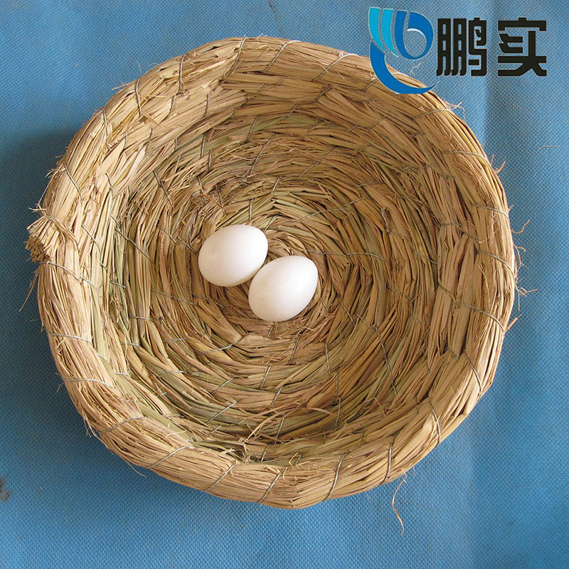 鸽子稻草盆 信鸽草窝 鸽窝 鸽巢 蛋窝 蛋盆  圆底 平底包皮草窝
