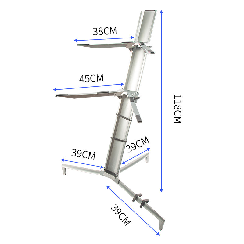 双层键盘飞机架midi键盘架合成器支架电子琴88键电钢琴架子通用61