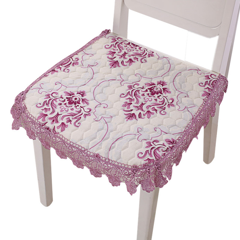 坐垫子椅垫布艺四季通用防滑欧式餐桌椅子垫屁股垫家用板凳子座垫