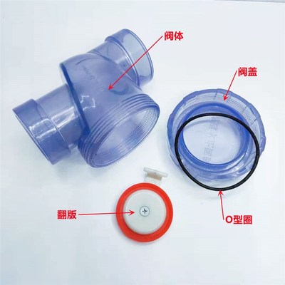 菜盆下水道防反水逆止阀厨房下水管翻板止回阀排水管道防虫防臭