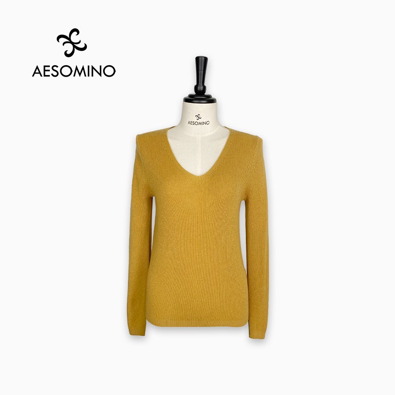 【特卖】春秋纯羊毛套头衫毛衫V领毛衣女上衣内搭灰Y462C1028