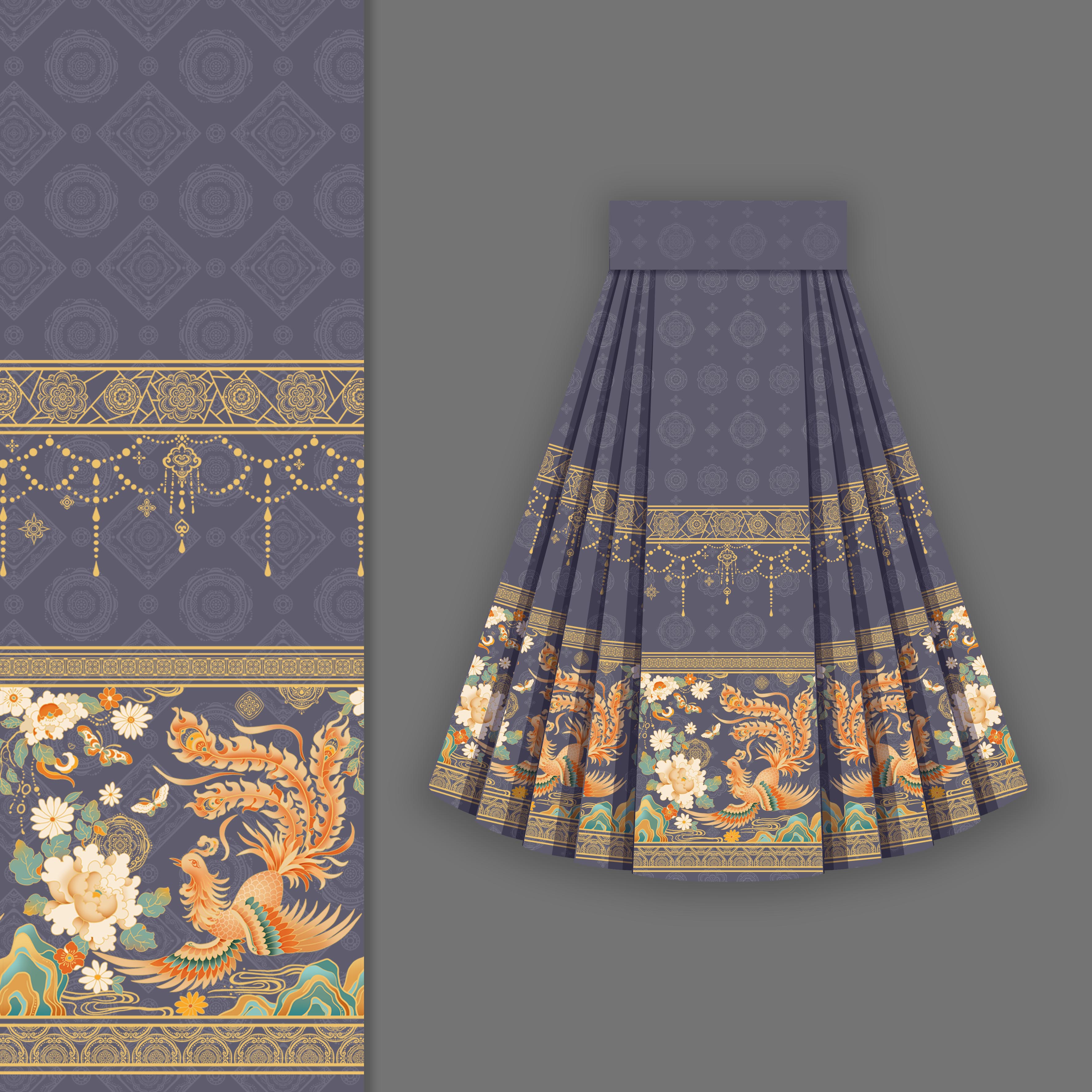 新中式国风明制汉服女春夏装2024新款日常马面裙套装小个子半身裙