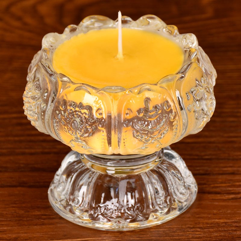 酥油灯100粒28粒108粒4/8/24小时无烟佛前供灯家用酥油蜡烛长明灯