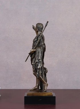 罗马皇帝屋大维铜像雕塑家居装饰品电视酒柜玄关展示架办公室摆件