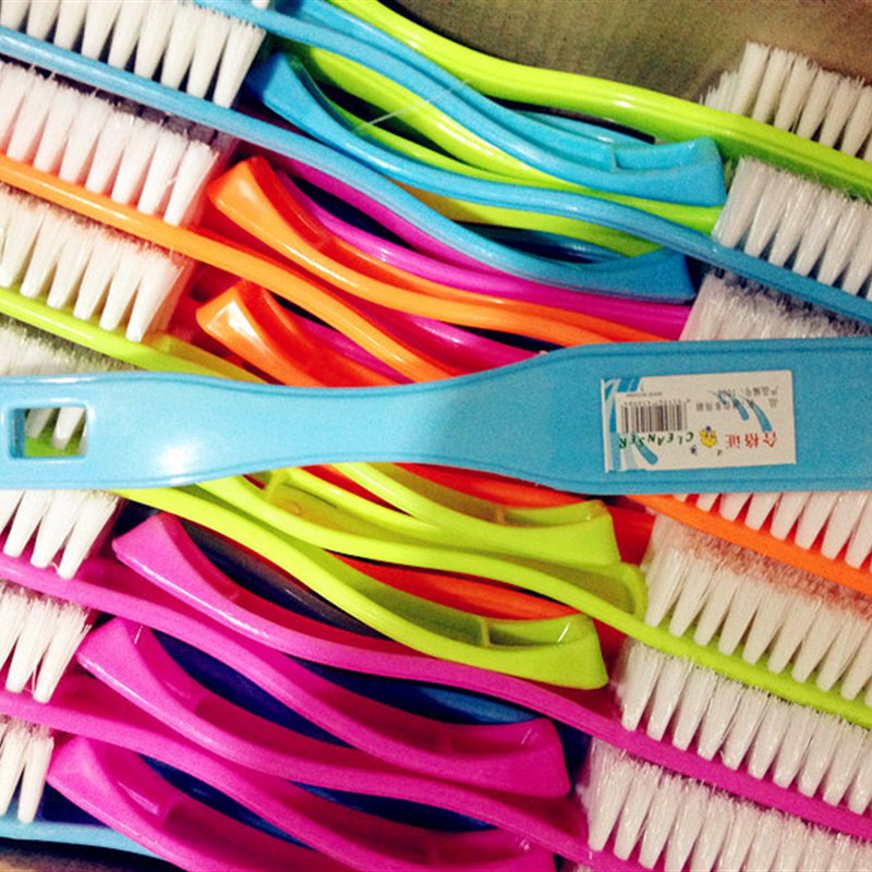 刷鞋塑料刷洗鞋刷洗衣鞋刷子洗鞋清洁好帮手长柄白毛硬毛整盒包邮