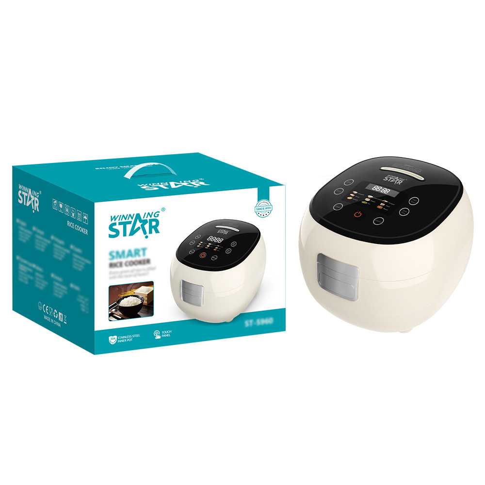 winningstar跨境1.2L防干烧双温控煮饭炖肉煲汤多功能触屏电饭锅