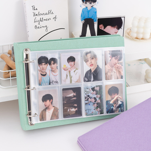 八宫格卡册收纳册拍立得相册3寸加厚内页小卡收纳册追星收纳封面