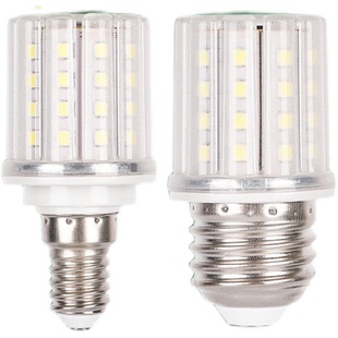 超亮LED节能灯泡玉米灯家用E27螺口客厅灯暖白光三色变光无影灯泡