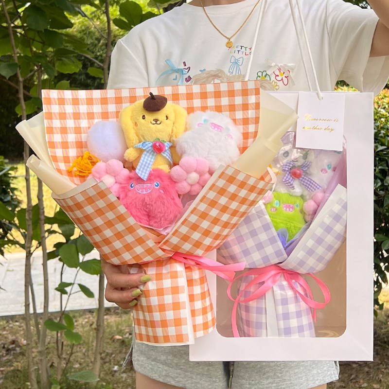 玩偶花束卡通毛绒公仔礼物送小朋友男女孩生日幼儿园毕业表彰礼物