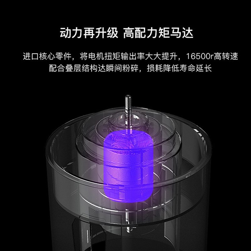磨琥12叶刀片榨汁机家用小型便携式无线充电迷你果汁多功能榨汁杯