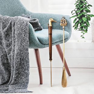 抽穿鞋 复古黄铜宫廷轻奢风鞋 扒鞋 器鞋 超长家用长柄加长 拔子提鞋