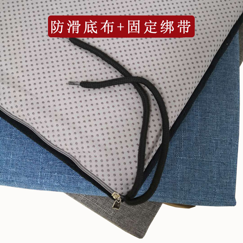 可拆洗乳胶坐垫躺椅垫子四季通用折叠摇摇椅懒人防滑垫秋冬季加厚