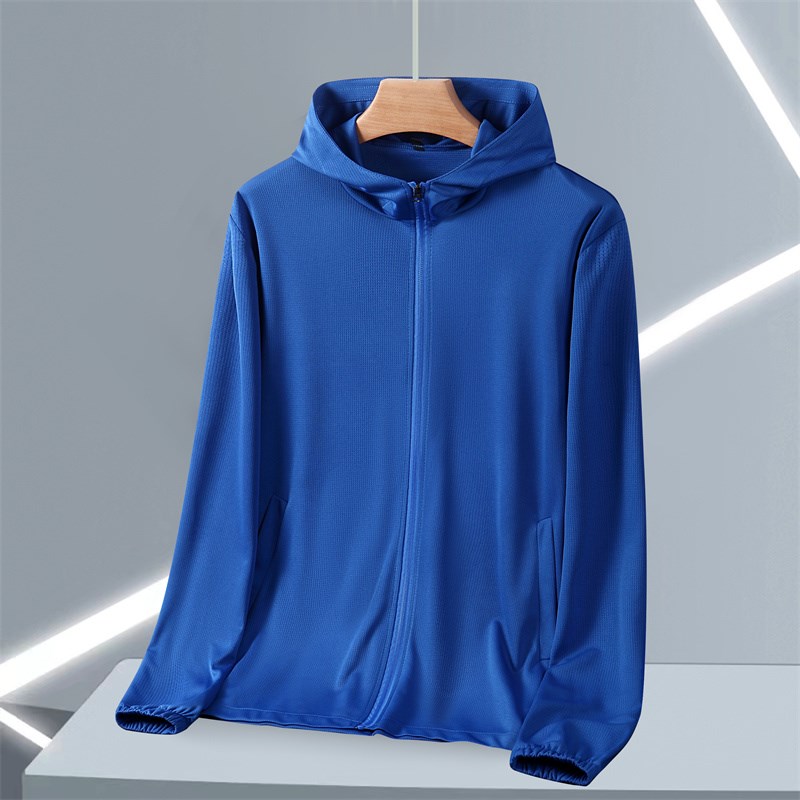 夏季网眼防晒衣男加肥加大码防晒服胖子宽松透气钓鱼皮肤衣300斤