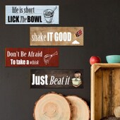 饰家庭农舍悬挂木质标牌 件乡村厨房木质挂件厨房墙壁木挂牌装