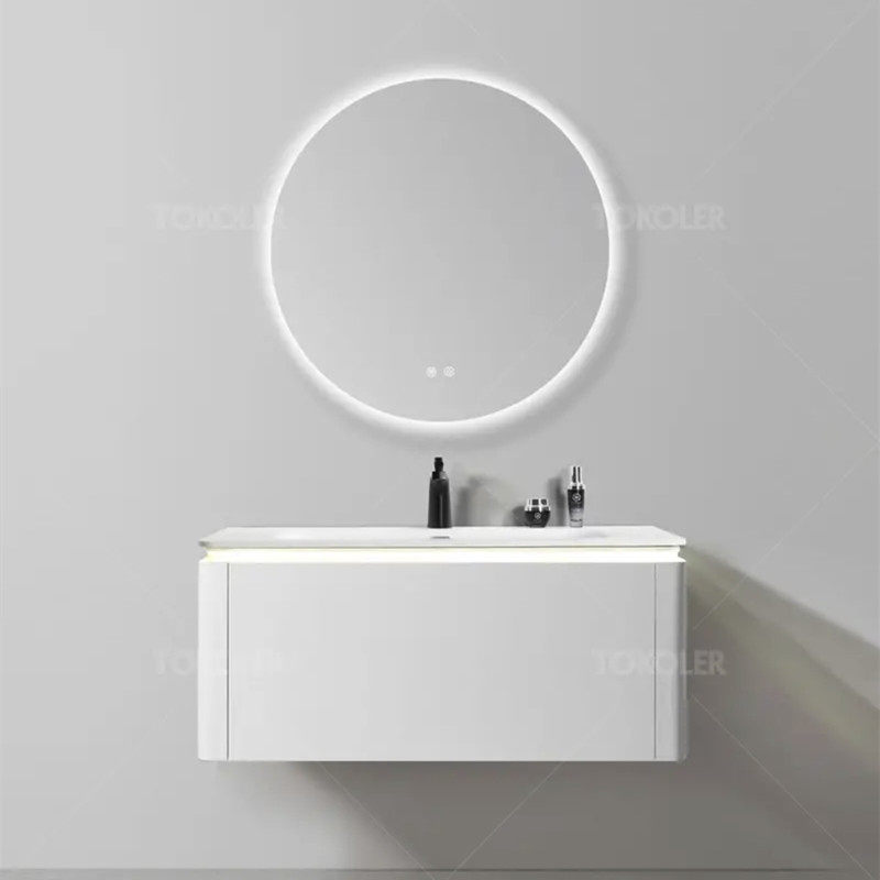 可丽耐浴室柜组合白色现代简约洗手盆洗脸盆智能镜柜洗漱台挂墙式