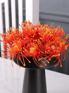 新中式风轮花样板房售楼处洽谈桌前台桌面餐厅陶瓷摆件玄关软装