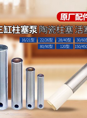 农用三缸柱塞泵打药机泵头配件活塞柱塞2122/26/30/60Q/80/120/15