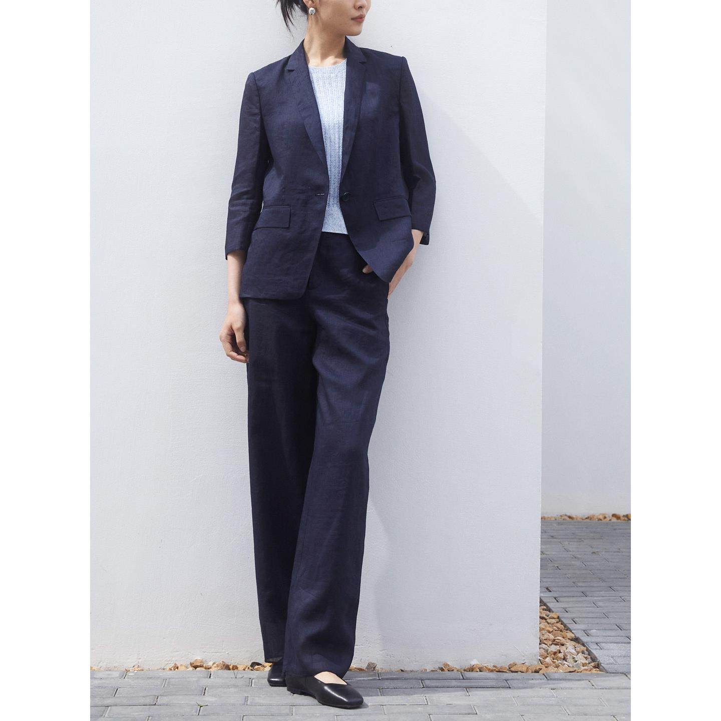 CAGLIARI EXCHANGE/卡利亚里 纯苎麻一粒扣长西服4303236,女装/女士精品,短外套,淘宝优惠券,粉丝福利购,淘宝优惠卷