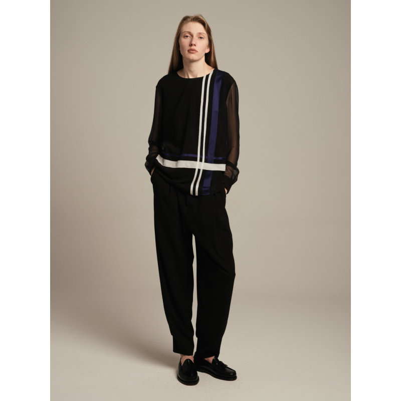 CAGLIARI EXCHANGE/卡利亚里宽松收脚纸袋裤4005001