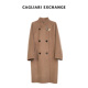 卡利亚里丝毛混纺复古金属扣长款 CAGLIARI EXCHANGE 大衣4408014