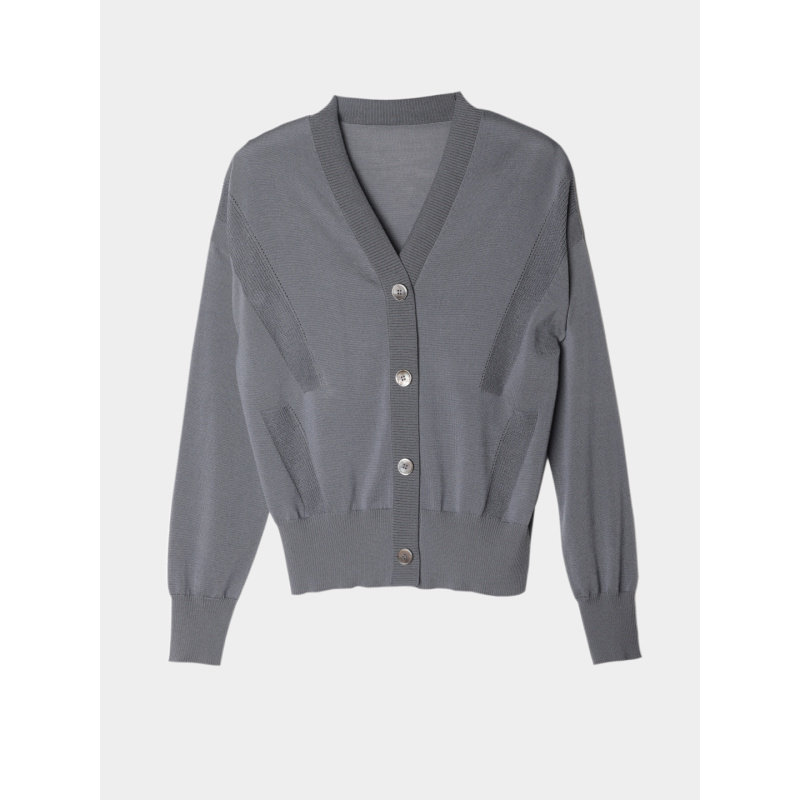 CAGLIARI EXCHANGE/卡利亚里V领落肩袖开衫4113003