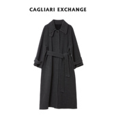 CAGLIARI EXCHANGE 卡利亚里翻领插肩廓型大衣4408024