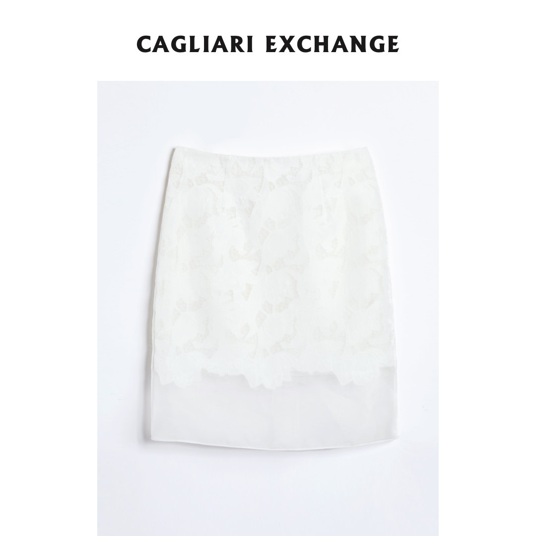 CAGLIARI EXCHANGE/卡利亚里法式女神蕾丝半裙4406022