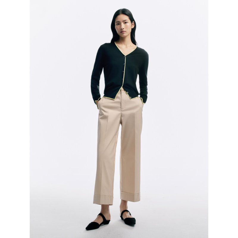 CAGLIARI EXCHANGE/卡利亚里九分休闲直筒裤4105003