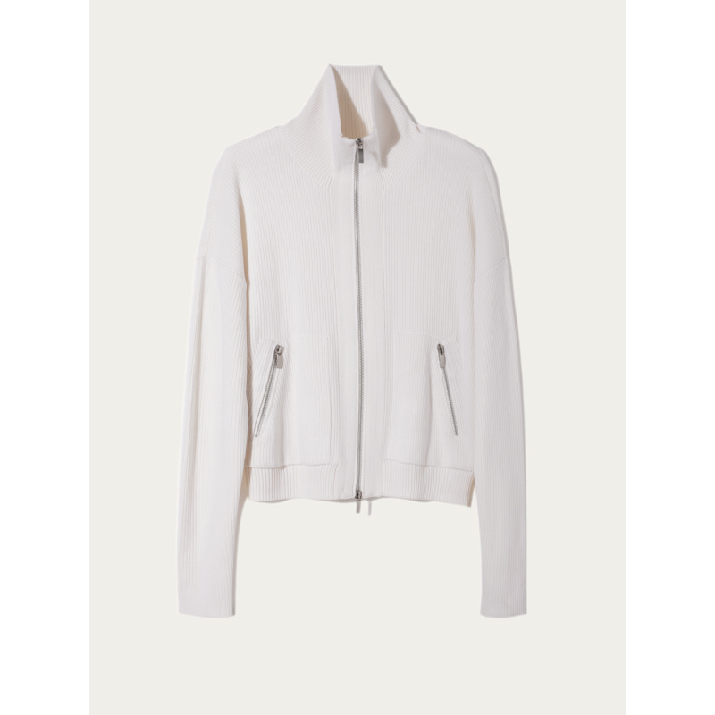 CAGLIARI EXCHANGE/卡利亚里高领落肩袖拉链开衫4012003