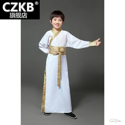 儿童古装汉服男童三国演义曹操刘备关羽张飞诸葛亮服装鲁肃演出服