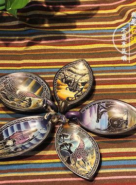 非洲特产皂石天鹅盘装饰品收纳肯尼亚工艺品创意艺术石雕摆件桌面