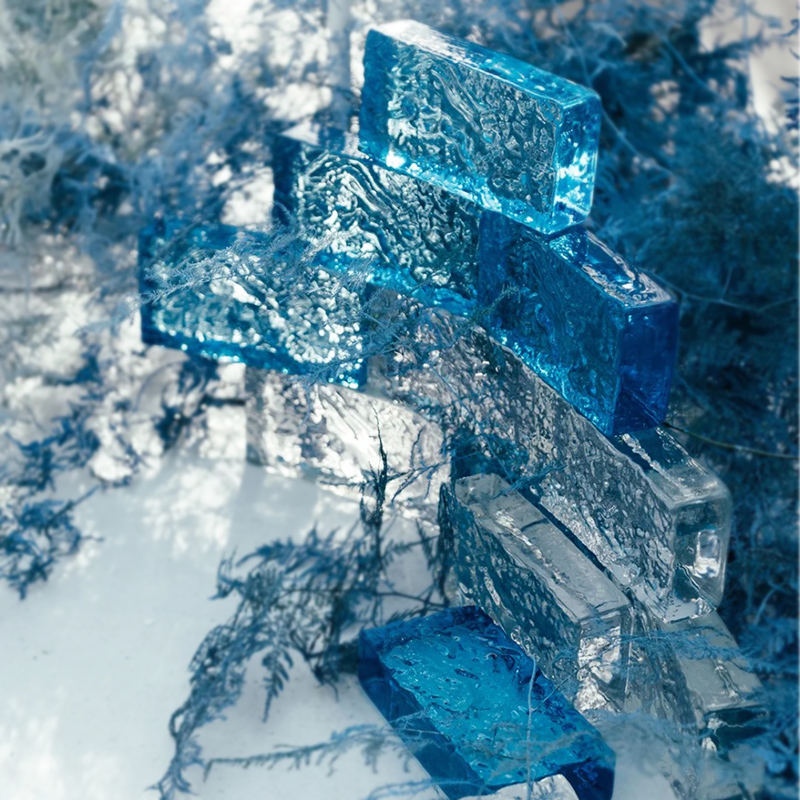 白色磨砂水晶砖塑料方形空心砖背景隔墙砖婚礼婚庆道具现场景布置