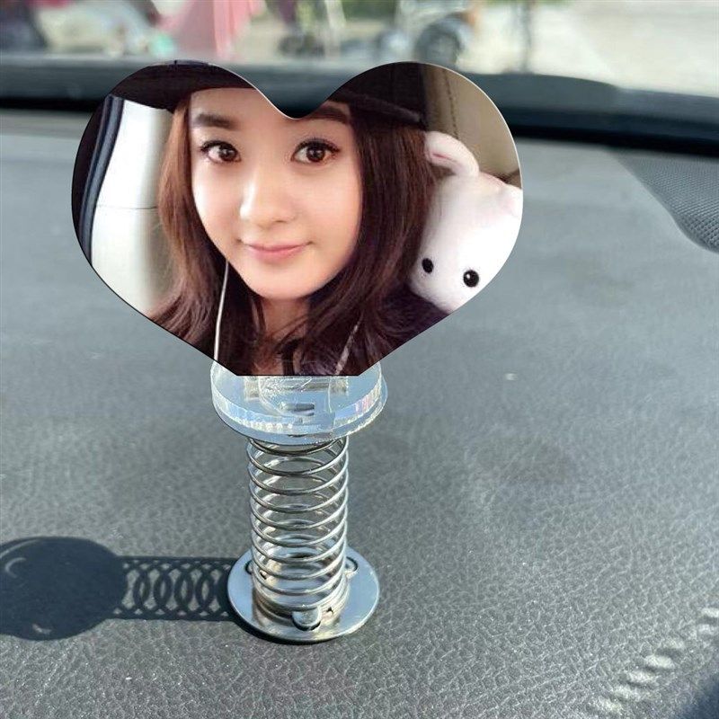 汽车载旋转照片定制diy个性创意摆件可爱车内装饰品用品高档男女,汽车用品/电子/清洗/改装,摆件,淘宝优惠券,粉丝福利购,淘宝优惠卷