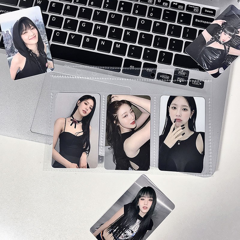 a6加大高透内页一三宫格彩虹星星爱心卡页爱豆小卡收纳活页3寸6寸