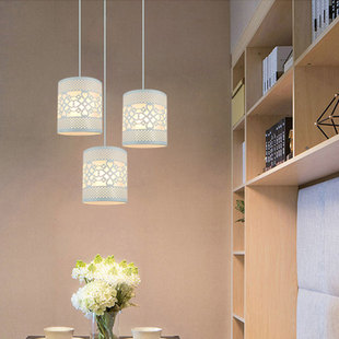 吊灯外壳罩 简约台灯罩卧室直筒圆型客厅卧室创意diy田园铁艺配件