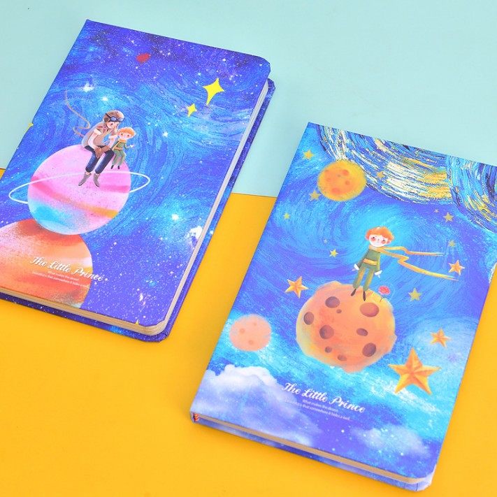 包邮小王子彩页日记本礼物欧式复古笔记本文具创意手帐记事本本子