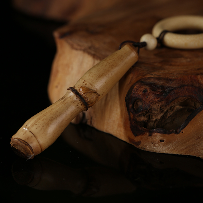 文玩玉竹佛肚竹实心竹高密度老料云妃竹手把件手机挂件钥匙扣吊坠