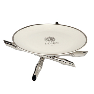 ktv摆台用品304不锈钢包皮新中式轻奢摆件水果盘话筒架纸巾盒包邮