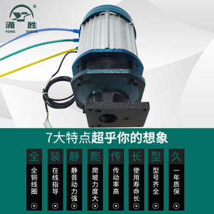 电动三轮车电机60V大功率1500W3000W永磁无刷油泵电动机马达配件
