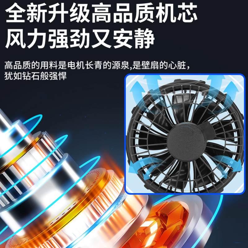 空调服马甲带风扇背心衣服降温工地人服充电制冷建筑户外男防暑