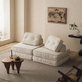 绵绵九层糕方块观影沙发豆腐块模块组合北欧小户型布艺单人沙发床