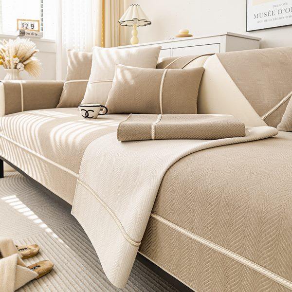 四季通用简约现代沙发坐垫盖布沙发垫防滑皮沙发套罩奶油风靠背巾,居家布艺,沙发垫,淘宝优惠券,粉丝福利购,淘宝优惠卷