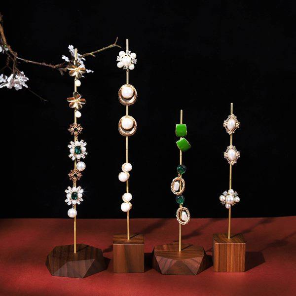 花新陈列 简约复古胡桃木榉木耳钉展示架 公主饰品展示架,饰品/流行首饰/时尚饰品新,首饰展示架,淘宝优惠券,粉丝福利购,淘宝优惠卷