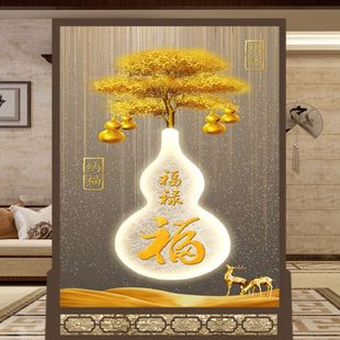 屏风隔断客厅家用入户玄关遮挡进门卧室办公室卫生间双面座屏 中式